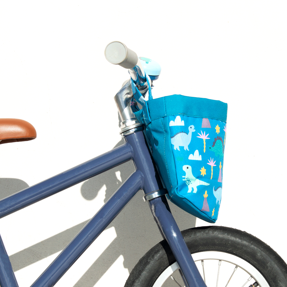 Blue top bike basket