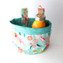 Beep Kids Bike / Scooter Fabric Basket with Australian Bird + Floral Design