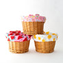 Beep Kids Bike & Scooter Wicker Basket with a Retro Flower liner 🌸