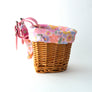Beep Kids Bike & Scooter Wicker Basket with a Retro Flower liner 🌸