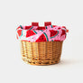 Beep Kids Bike & Scooter Wicker Basket with a cute Watermelon liner 🍉