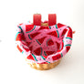 Beep Kids Bike & Scooter Wicker Basket with a cute Watermelon liner 🍉