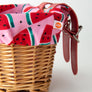 Beep Kids Bike & Scooter Wicker Basket with a cute Watermelon liner 🍉