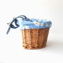 Kids Wicker Bike Scooter Basket Yellow Cute Daisy Liner