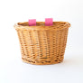 Beep Kids Bike / Scooter Wicker Basket - Pink