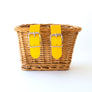 Beep Kids Bike / Scooter Wicker Basket - Yellow