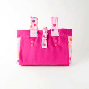 Beep Bike / Scooter Fabric Basket with a Confetti Dot Design 🎉