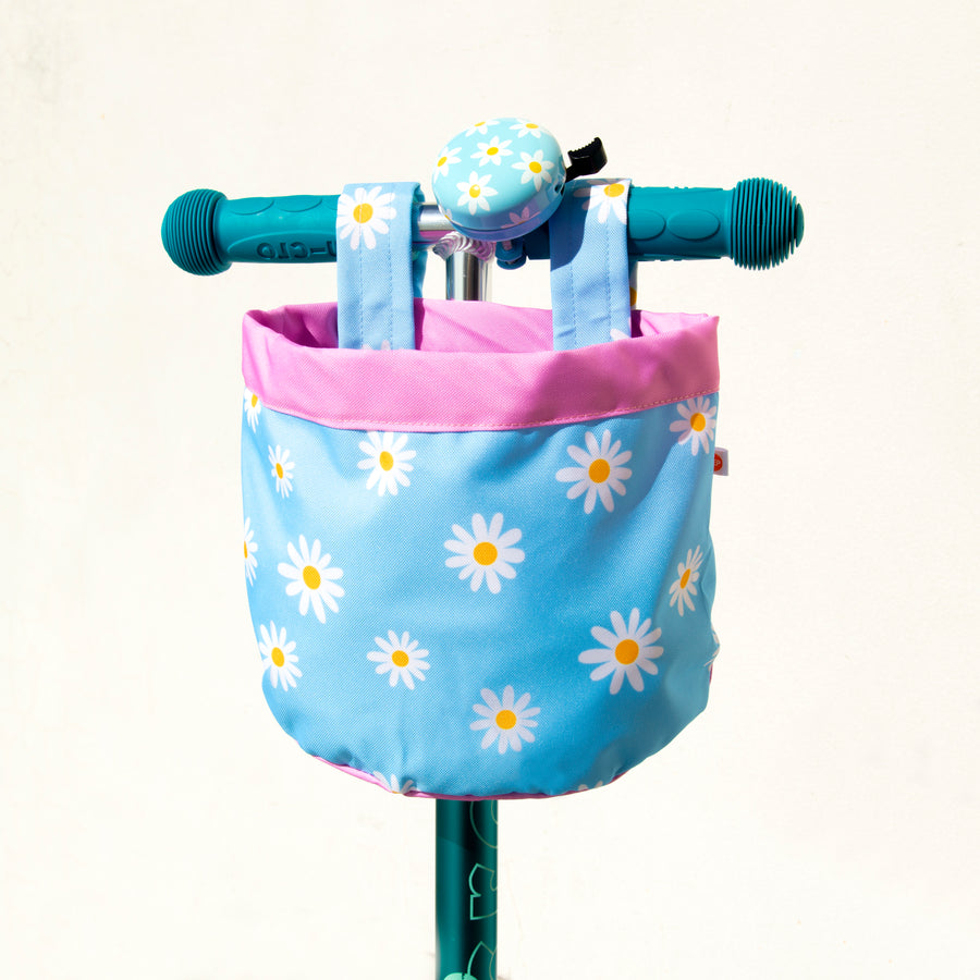 Beep Kids Bike / Scooter Fabric Basket with cute Daisy Design 🌼