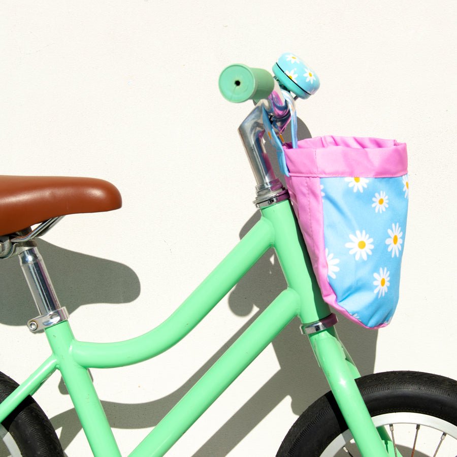 Beep Kids Bike / Scooter Fabric Basket with cute Daisy Design 🌼