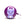 Purple bell with a cat design on a purple
 background