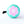 Dusty Pink Retro style flower on a mint coloured bike bell.  Very cute bicycle bell