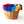 Beep Kids Bike & Scooter Wicker Basket with a  Rainbow liner 🌈