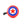 A red bicycle bell with a blue star design in the center and a circular disc on the front. The bell features a black lever and is designed for bicycles or scooters.