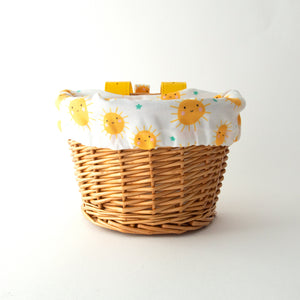 Beep Kids Bike & Scooter Wicker Basket with a Sunshine liner ☀️