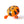Cute black and orange tiger face on a bicycle bell perfect for kids