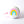 Rainbow Pastel Bicycle Bell on A white and pink bike bell