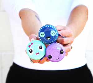 Cute Face Hand Painted Bicycle Bike Bells