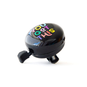 Fun Bike Bell with colourful cool font You Got this