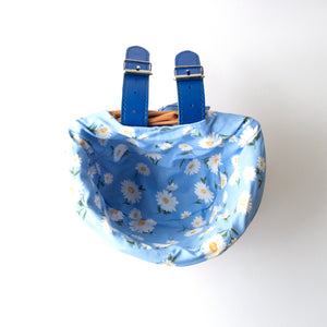 Kids Wicker Bike Scooter Basket Yellow Cute Daisy Liner