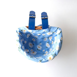 Kids Wicker Bike Scooter Basket Yellow Cute Daisy Liner