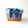Kids Wicker Bike Scooter Basket Yellow Cute Daisy Liner