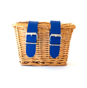 Beep Kids Bike / Scooter Wicker Basket -  Blue