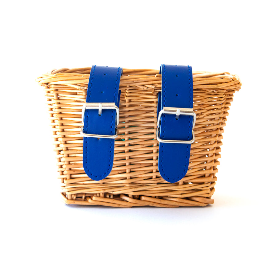 Beep Kids Bike / Scooter Wicker Basket -  Blue