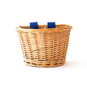 Beep Kids Bike / Scooter Wicker Basket -  Blue