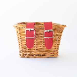 Beep Kids Bike / Scooter Wicker Basket - Red